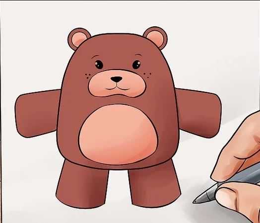 نقاشی خرس برای کودکان