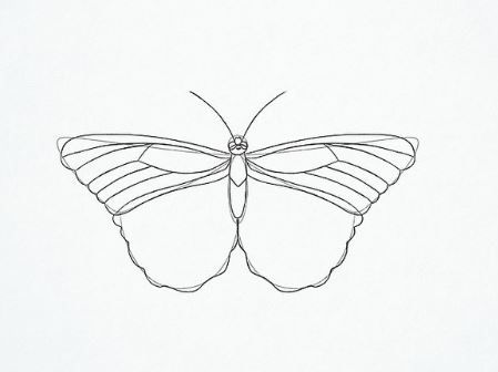 آموزش نقاشی پروانه بزرگ