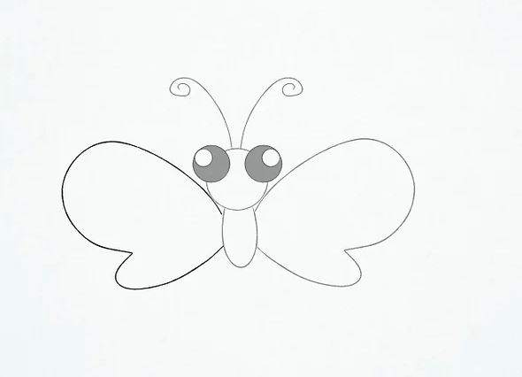 آموزش نقاشی پروانه قشنگ